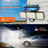3500LM 3 Yard-2Pack WdtPro Solar Lights Outdoor Flood Light, Bright Motion Sensor Outdoor Lights, Heads & Upgrade Glass