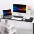 Large Desk Mat 47.2" x 17" Black Leather Desk Pad Protector with Natural Cork & PU Leather, Waterproof Desk Blotter Pad