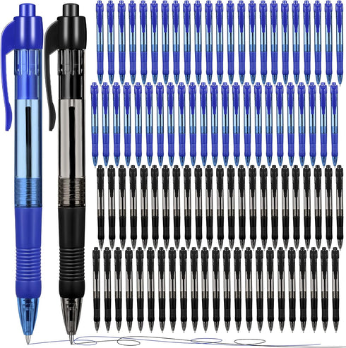 Fainne 300 Pcs Retractable Ballpoint Pens Bulk Medium Point (1.0 mm) Smooth Writing Pens for Office Supplies