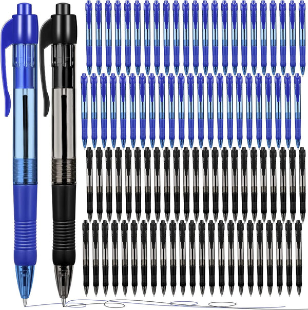 Fainne 300 Pcs Retractable Ballpoint Pens Bulk Medium Point (1.0 mm) Smooth Writing Pens for Office Supplies