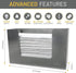 250 Countertop Stainless Steel Paper Towel Dispenser by Oasis Creations, Holds Paper Towels, Wall Mounted, Paper Towel