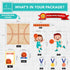 Decorably 47 Pcs Basketball Classroom Decor Set - Borders, Bulletin Board Decorations, Basketball Cutouts for Classroom