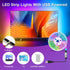 TK99SW Lights,16.4ft 45-75 Inch LED TV Smart RGB Strip for TVs, Music Sync Bluetooth App & Remote Control, USB-Powered