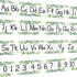 gisgfim 12 Pieces Greenery Alphabet Bulletin Board Strips Set, ABC Alphabet Banner & Number Border Posters for Classroom