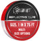 Outdoor Reflective Tape Red White 1 in X 75 FT Waterproof Self Adhesive DOT-C2 Trailer Safety Caution Tape