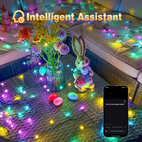66 200 YIQU Smart Color Changing Halloween Lights, FT LED RGB Christmas String Lights with Remote App Control & Timer