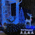 165ft 500 8 QITONG Blue String Lights Outdoor, LED Christmas Light Plug-in with Modes, Clear Wire Twinkle Xmas Lights