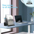 Inclined Desk File Organizer, 5-Section Vertical File Folder Holder Stand, Metal Rack for Office Desktop Organization