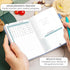 Clever Fox Food Journal Pocket - Daily Food Diary and Meal Planner to Track Calories & Nutrients, Light Blue