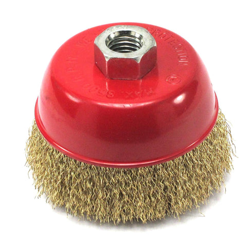 4 inches x 5/8 inch Fine Crimped Wire Cup Wheel Brush