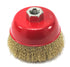 4 inches x 5/8 inch Fine Crimped Wire Cup Wheel Brush