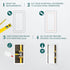 6" x 12" White Plastic Access Panel, Service Shaft Door for Plumbing, Electricity, Heating, Alarm Access