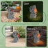 WENYLE Solar Garden Outdoor Statues Flame Dragon with Solar Lights, Lawn Decor Cool Drake Figurine for Patio Balcony