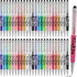 Resholder 48 Pcs Music Note Ballpoint Pens with Touchscreen Stylus 0.5 mm Black
