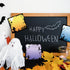 Whaline 8 Pack Halloween Sticky Notes, 4 Design Cartoon Note Pads, Fright Night Pumpkin Witch Memo Pads