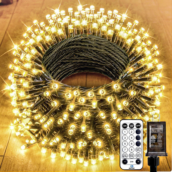 66FT 200 LED Christmas Tree Lights, Twinkle Fairy Lights String with 8