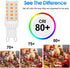 ENERGETIC G9 LED Bulb Dimmable, 40W T4 Halogen Equivalent, 400LM Soft White 2700K, G9 Loop Pin Base, 6 Pack