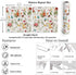 17.7''x354'' VEELIKE Herbs Floral Wallpaper Stick and Peel Vintage Butterflies Marigolds Contact Paper for Walls