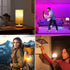 Yochoice 2-Pack A19 Bulbs 15 Dimmable Bulbs 3 Bulb Rechargeable Light with Remote, Colors Shift + Battery Operated