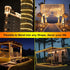 SFNDOU 2 Pack 66ft 200LED 8 Battery Powered String Lights Waterproof with Remote Total Timer Modes Battery Operated