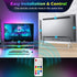 Setup, 5V Desk/PC/Monitor/Computer/Setup/Room WILLED RGB Under Monitor Light Bar, Gaming Lights for Gaming RGB Desk Led