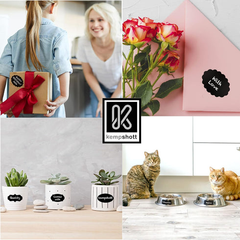 Chalkboard Labels for Jars, 162pcs Waterproof Reusable Stickers with Erasable Liquid Chalk Marker