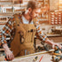 20 oz 9 3XL, Woodworking Apron for Men, Shop Apron Canvas Work Apron with Tool Pockets, Heavy Duty Wood Working
