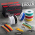 22 6 (30ft 300V TMH AWG Solid Hookup Wire Kit, Color Electrical Wires Each), Tinned Copper, PVC Insulation DIY