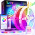 TJOY 200ft Bluetooth LED Strip Lights, Long Strip Lighting Music Sync, RGB