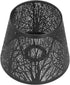 Tomedny E27 Metal Lamp Shade, Carved Forest Tree Shaped Small Lamp Shade Wrought Iron Lampshade Hollow Out Metal Tree