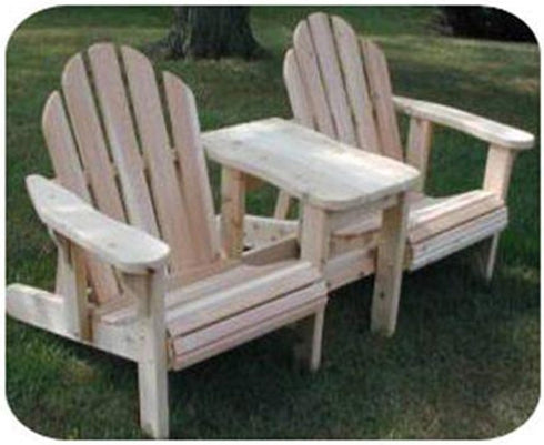 WOODCRAFT Project Paper Plan to Build Twin Adjustable Adirondack Chair - Material