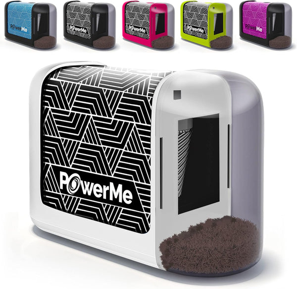 Electric Pencil Sharpener - Battery Powered, Ideal for Kids, School, Home, Office, Classroom, Artists Colored Pencils