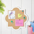 Stockroom Plus Decorative Bulletin Board Wall Organizer - Cute Framed Self-Adhesive Printed Cork Board for Home, Office, or School (12x12 in) by Stockroom Plus