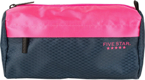 Five Star Pencil Pouch, 9-Pocket Storage Organizer for School Supplies, Navy/Pink (505600B-ECM)