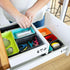 Three by Three Seattle Felt·Like·It! Felt Bins - Set of 8 Multicolor Expandable Sliding Bin for Office, Crafts,