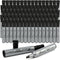 Permanent Markers, 80 Count Black Chisel Tip, Waterproof & Fade Resistant, Quick Drying Office Supplies for School,