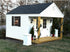 12" 43" 1 Shed Shutters Raised Panel W x H for Sheds, Playhouses, and Chicken Coops Pair (Black)