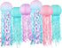 YIOTJUNL Blue Pink Purple Hanging Jelly Fish Paper Lanterns, Gradient Colorful Paper Lanterns