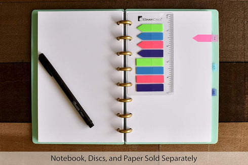 Discbound Page Flags with Inch Ruler for Circa, Arc, TUL (160 Total)