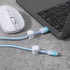 Yuanchu 3 Sets Cable Organiser Clips, Adhesive Cable Holder Clips White Adjustable Magnetic Wire Organiser for Mobile