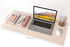 RENMTURE Dual-Sided Desk Pad, Large Natural Cork & PU Leather Mouse Mats for Office and Home Work, Easy Clean