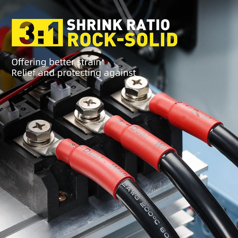 340PCS 3:1 haisstronica Solder Seal Wire Connectors with Heat Shrink Tubing Kit - Solder Sticks Wire Terminals
