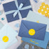 Resurhang 30 Pack 4 6 Inch Communion Baptism Thank You Cards with Envelope and Stickers Mother's Day Cards Bulk x Gold