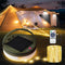 MDCMLKS Solar Camping String Lights, 39.4FT Portable Waterproof Camping Light with 8 Lighting