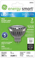GE Lighting 89945 Energy-Smart LED 7-watt 390-Lumen MR16 Bulb with Medium Base,