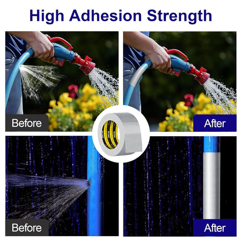 Butyl Sealant Tape, Waterproof Aluminum Foil, 4 Inch, 16.4FT, Super Sticky for Roof Leak Repair
