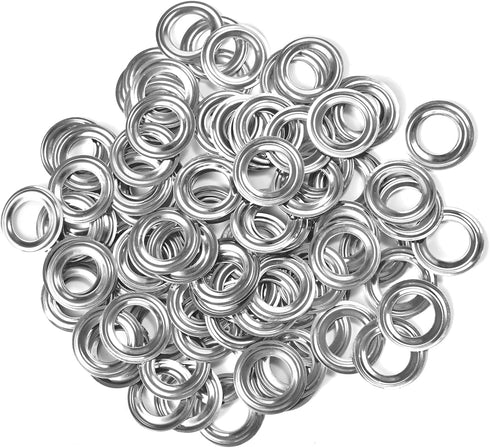 500pcs Grommets 1/4 Inch (6mm) Kit for Grommet Tool, Banner & Posters Metal Grommets for Fabric