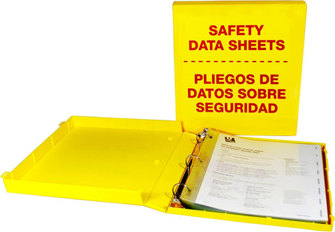 UniKeep SDS Bilingual Case with Metal Binder Rings, 1.5'' Spine, English and Spanish Printing on Cover
