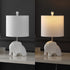 17.5" Bulb (JYL1143D) JONATHAN Y White Elephant Kids Table Lamp, Whimsical Resin Bedside Lamp with White Linen Drum