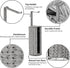 4 GRANNY SAYS Wicker Freestanding Toilet Paper Holder Stand with Storage, Modern Covered Toilet Paper Stand for Rolls